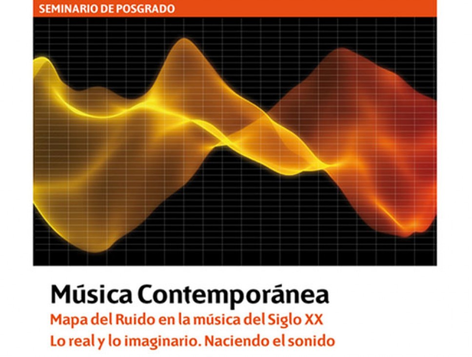 imagen "Nacimiento de Sonido" y "Mapa del Ruido", en un seminario de Posgrado