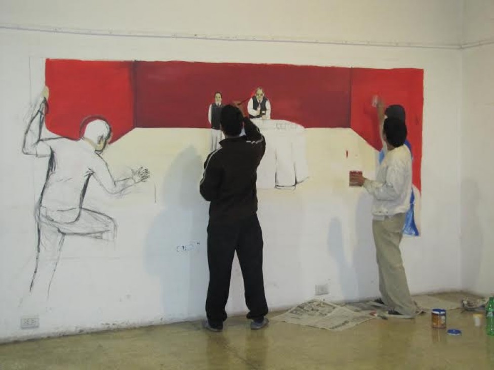 imagen Inauguran murales de estudiantes de Artes en Radio Nacional