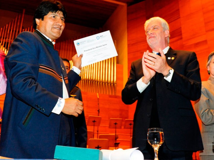 imagen Evo Morales, Doctor Honoris Causa