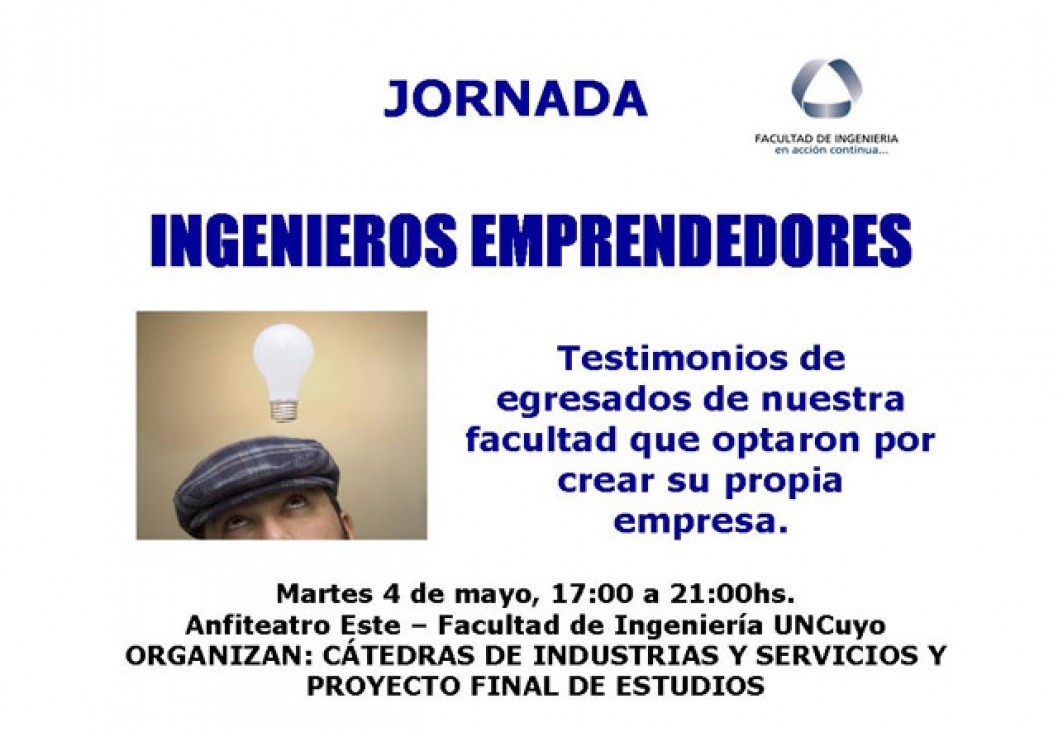 imagen Ingenieros abordarán el tema emprendedurismo