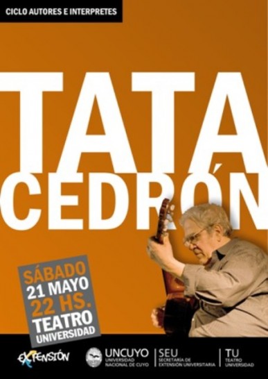 imagen El Teatro Universidad presenta al "Tata" Cedrón, "hijo del tango"