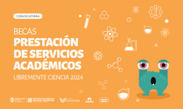 imagen Convocatoria para Becas de prestación de Servicios Académicos en Libremente Ciencia 2024