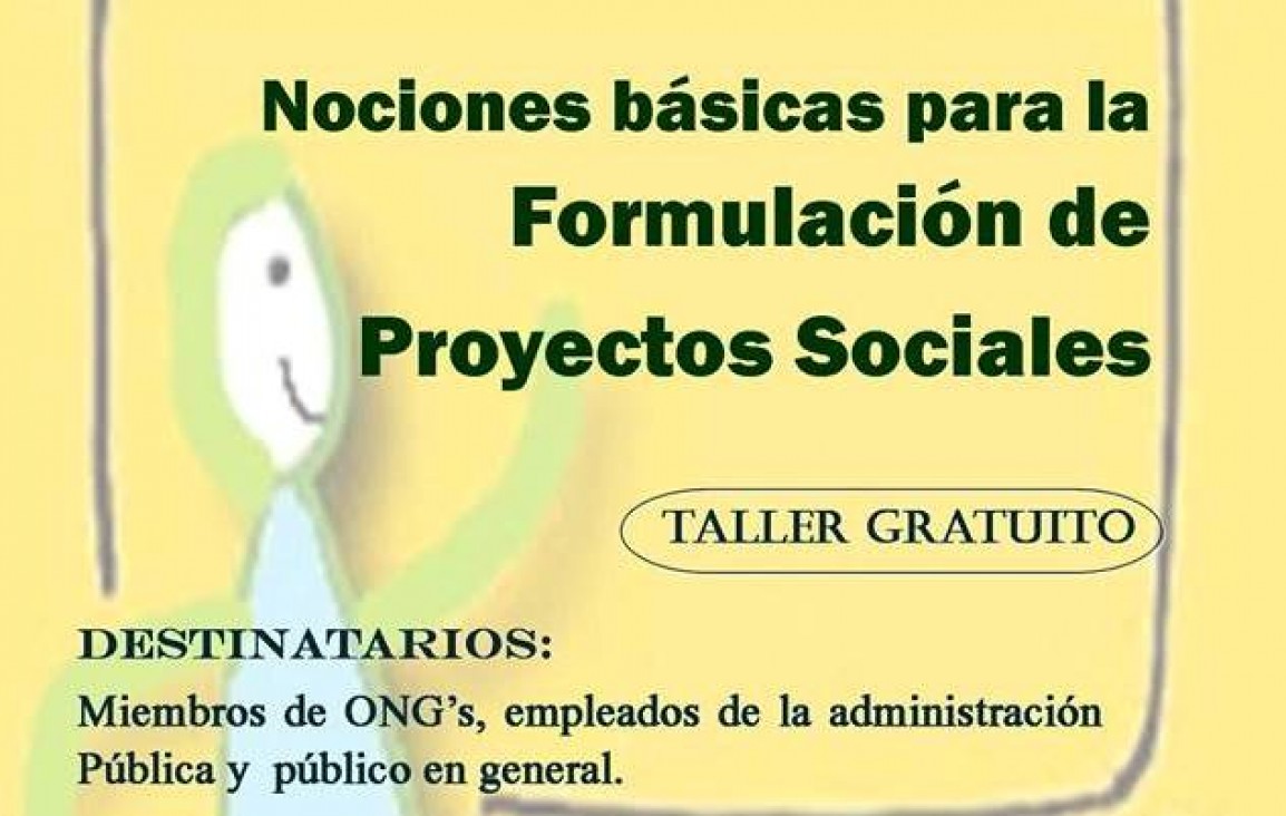 imagen En San Rafael brindarán un Taller sobre como Formular Proyectos Sociales