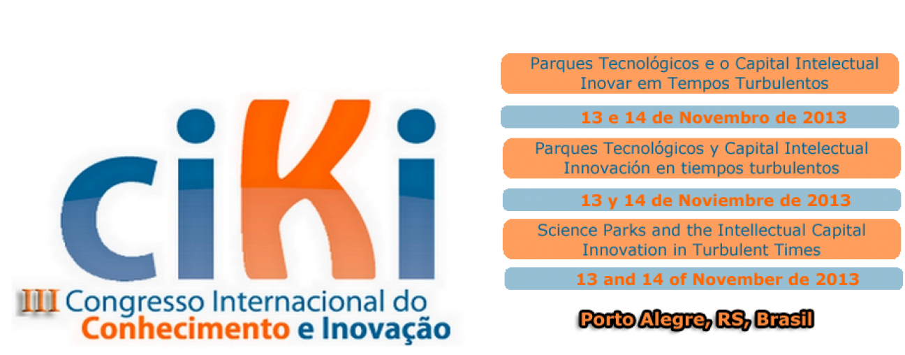 imagen  III Congreso Internacional sobre Ciki Conocimiento e Innovación - Brasil