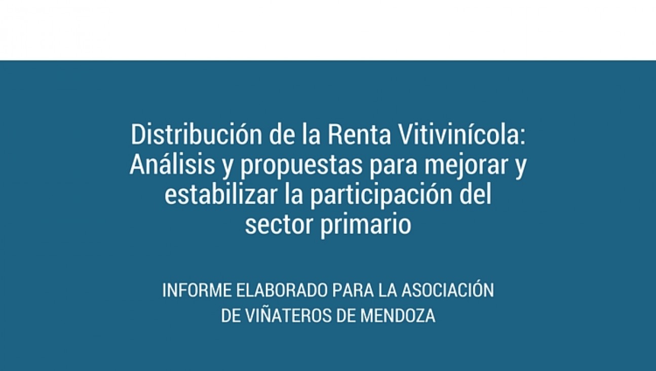 imagen Presentación Informe sobre la Distribución de la Renta Vitivinícola