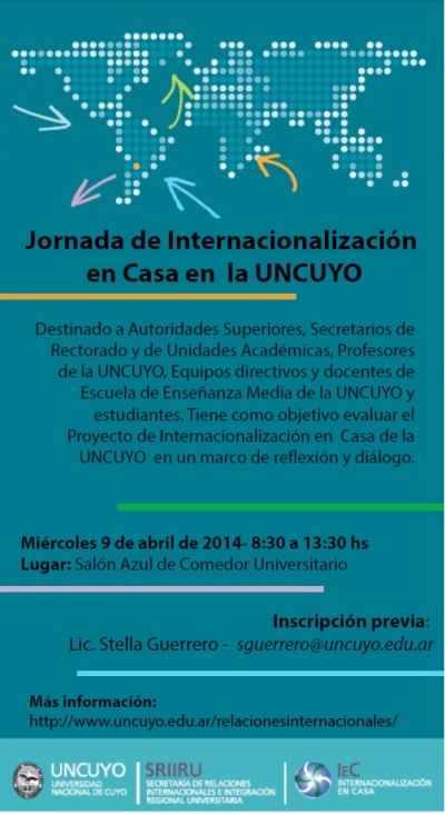 imagen Jornada de Internacionalización en Casa en UNCUYO