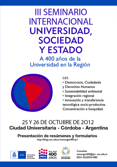imagen Invitación a participar de Seminario Internacional en Córdoba 