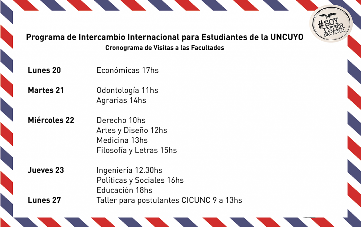 imagen Charlas informativas sobre el Programa Internacional de Intercambio