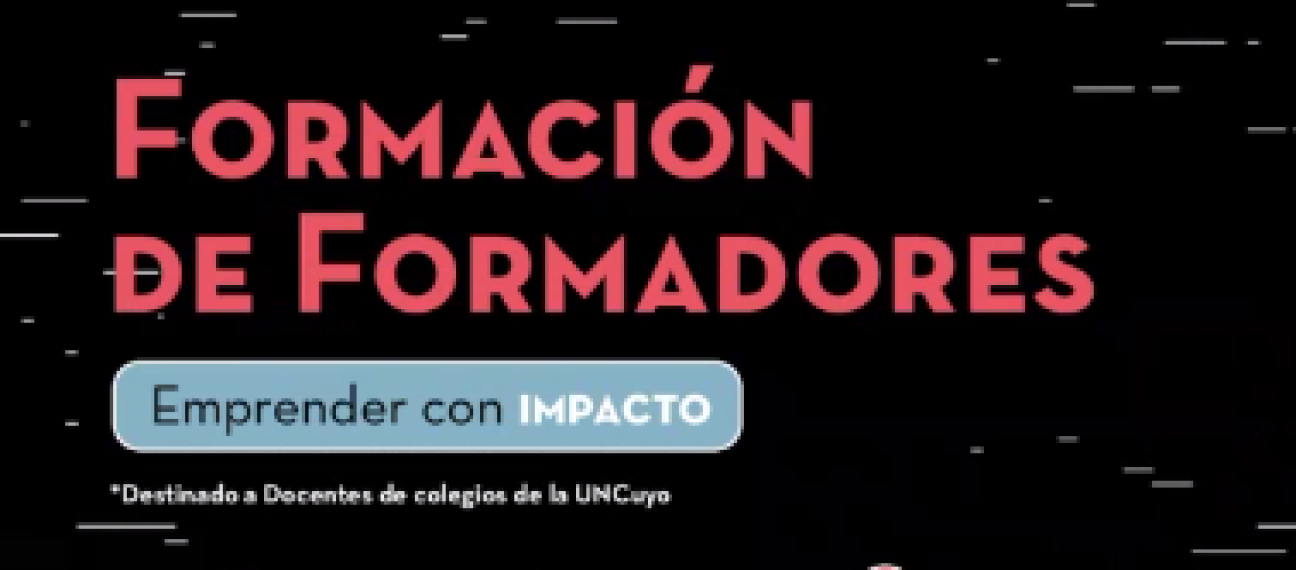 imagen El ICA participará en capacitación a docentes de la UNCUYO sobre "Emprender con impacto" 