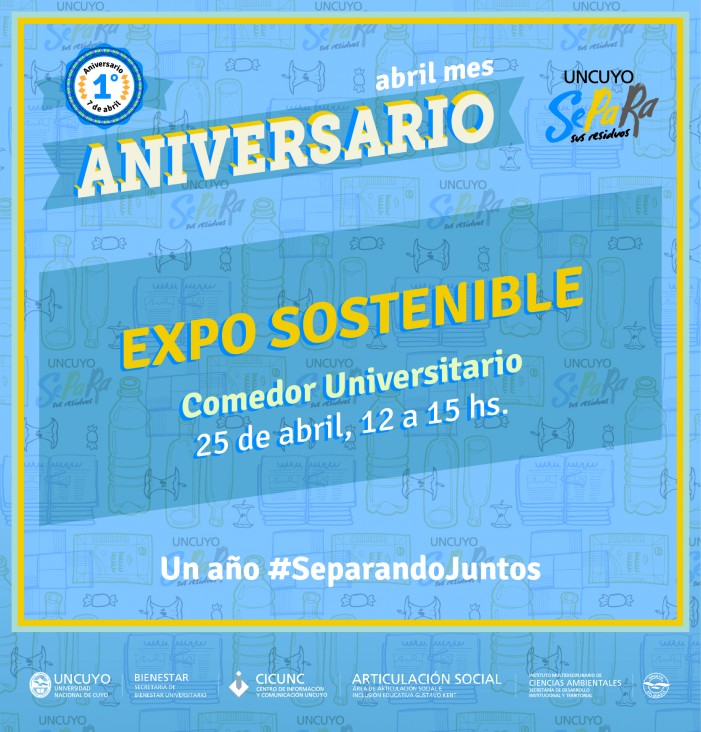 imagen Las actividades por el primer aniversario de UNCUYO Separa Sus Residuos