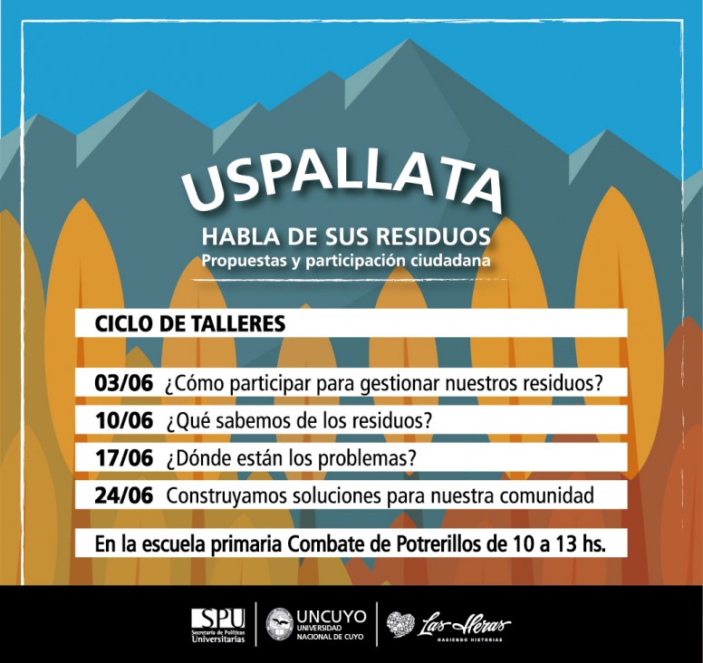 imagen Se realizó el primer taller de Uspallata habla de sus residuos