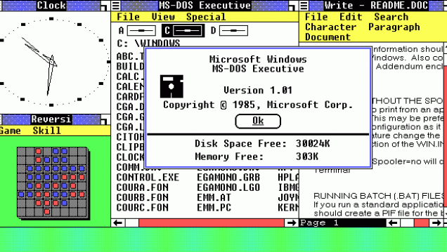 imagen A 39 años del lanzamiento de Windows 1.0, la interfaz gráfica para PC de Microsoft