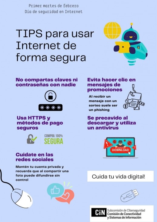 imagen Este martes 6 de febrero es el Día Internacional de Internet Seguro