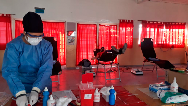 imagen En Santa Rosa realizaron campaña de donación de sangre 