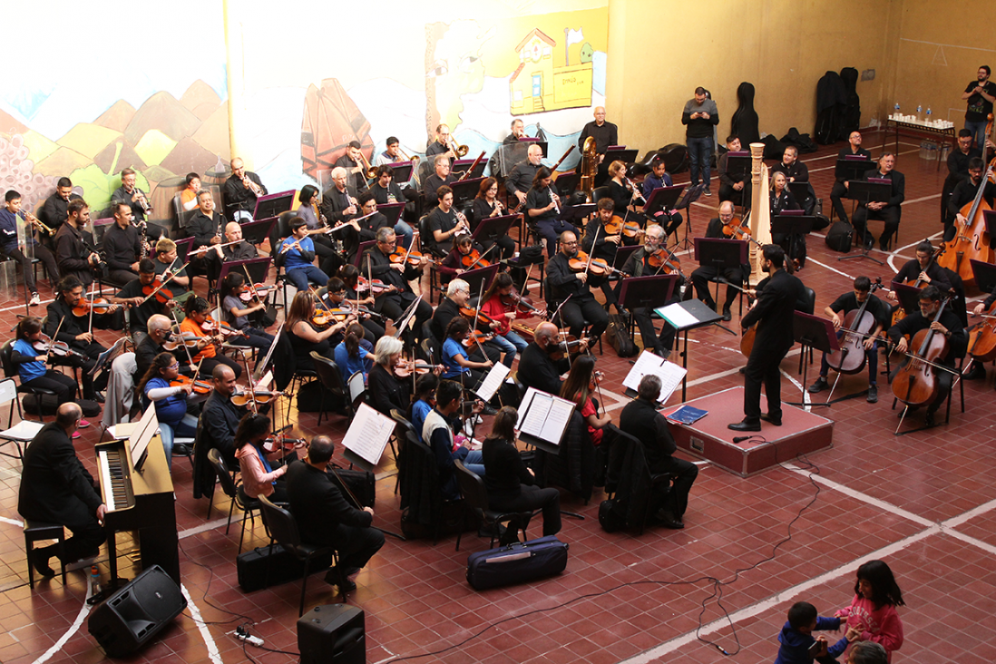 imagen La Sinfónica de la UNCUYO y la Orquesta juvenil de la Escuela Emaús realizaron un concierto en conjunto