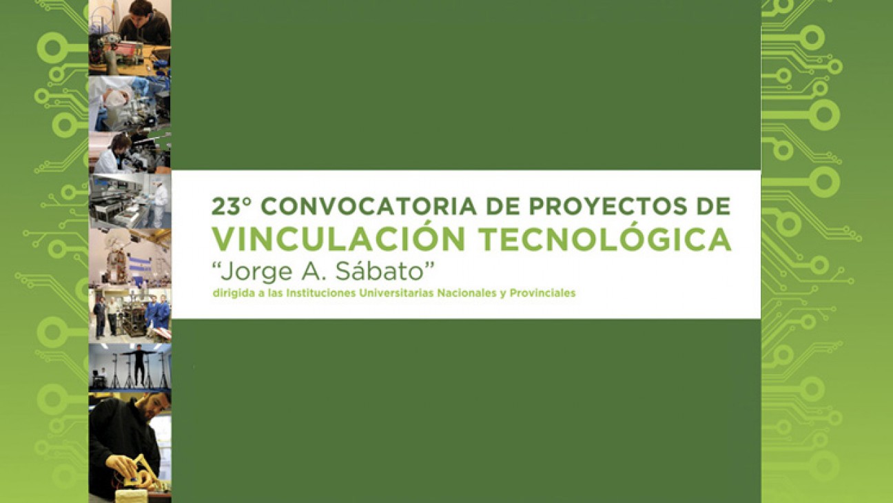 imagen Se encuentra abierta la 23° Convocatoria "Jorge A. Sábato" de vinculación tecnológica